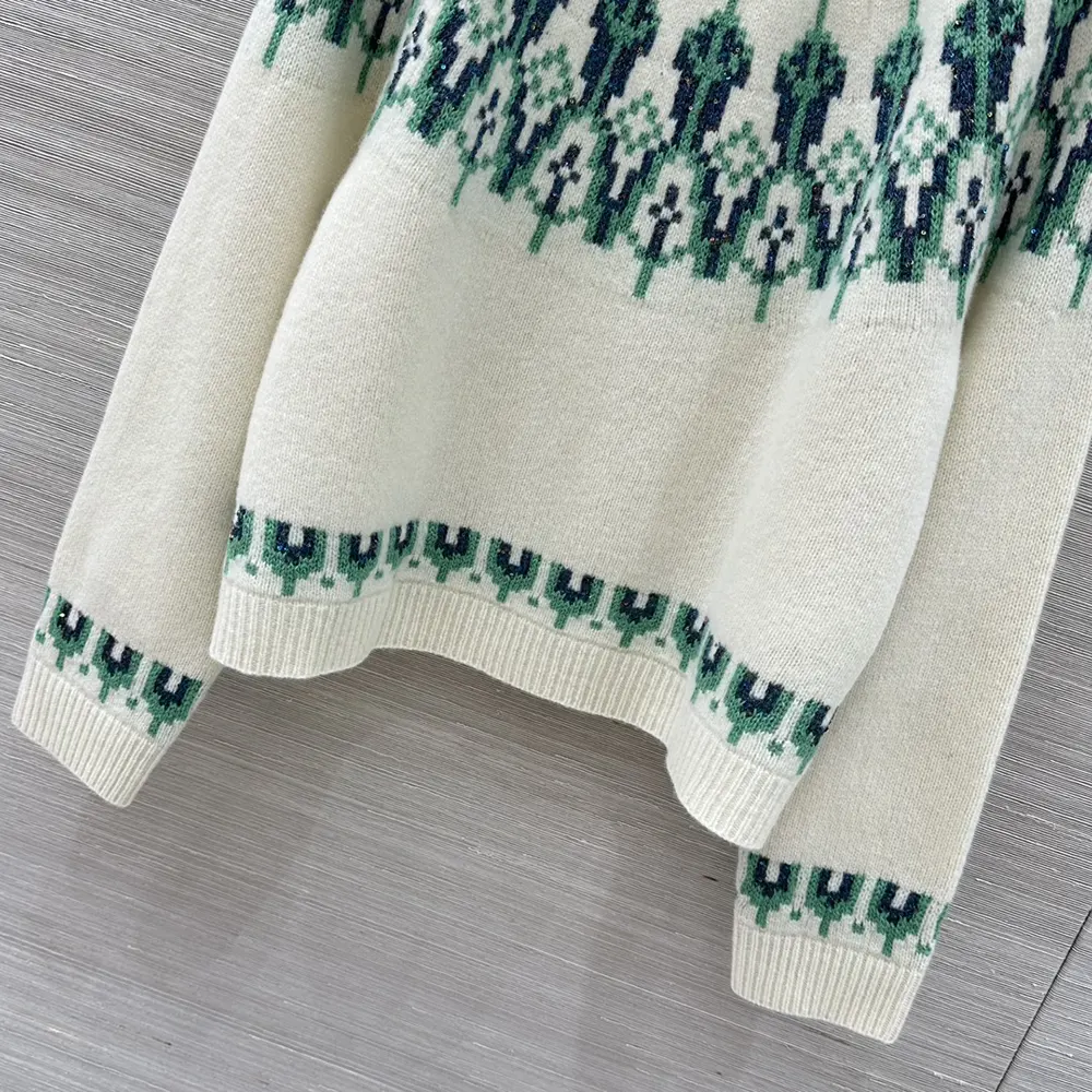 Loewe Men Sweater in Wool Blend-White - image 8