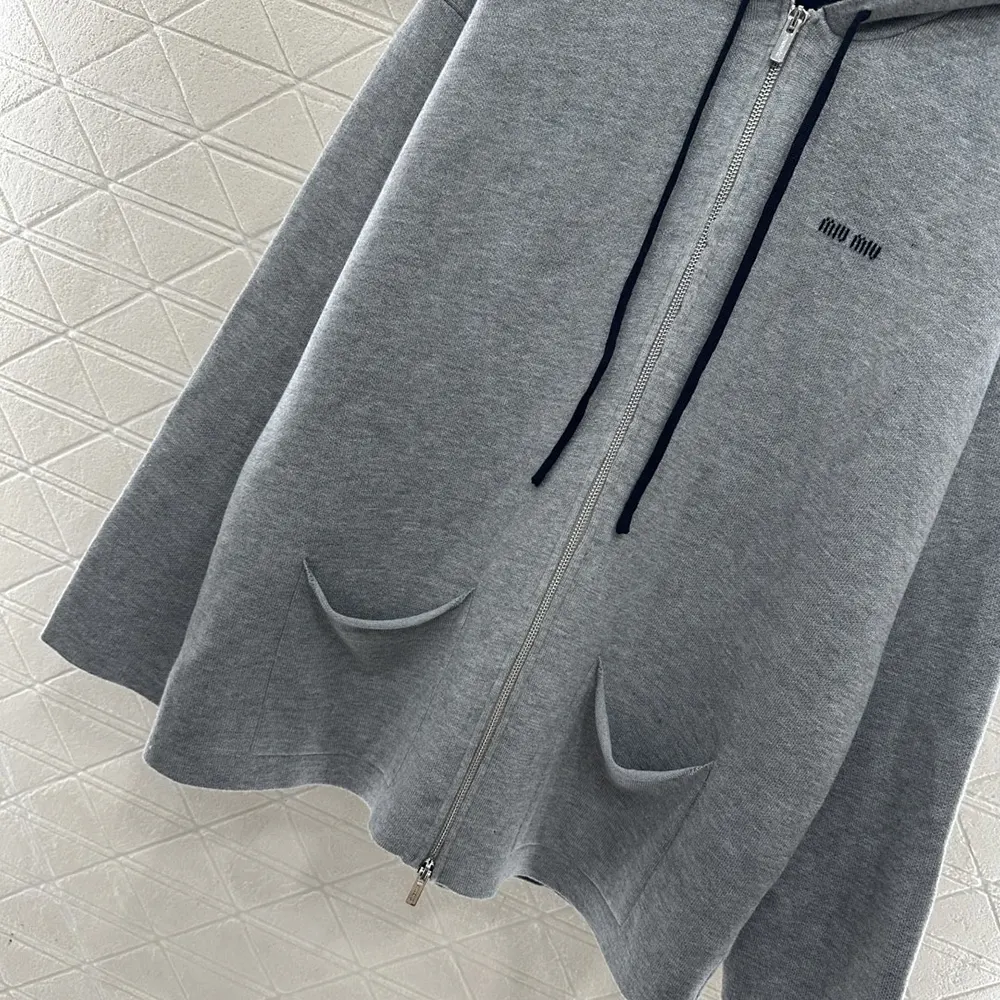 Miu Miu Women Cashmere Cardigan Hoodie - image 7