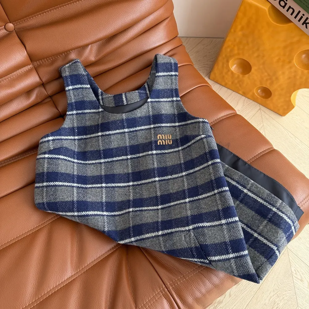 Miu Miu Women Checked Mini-Dress - image 5