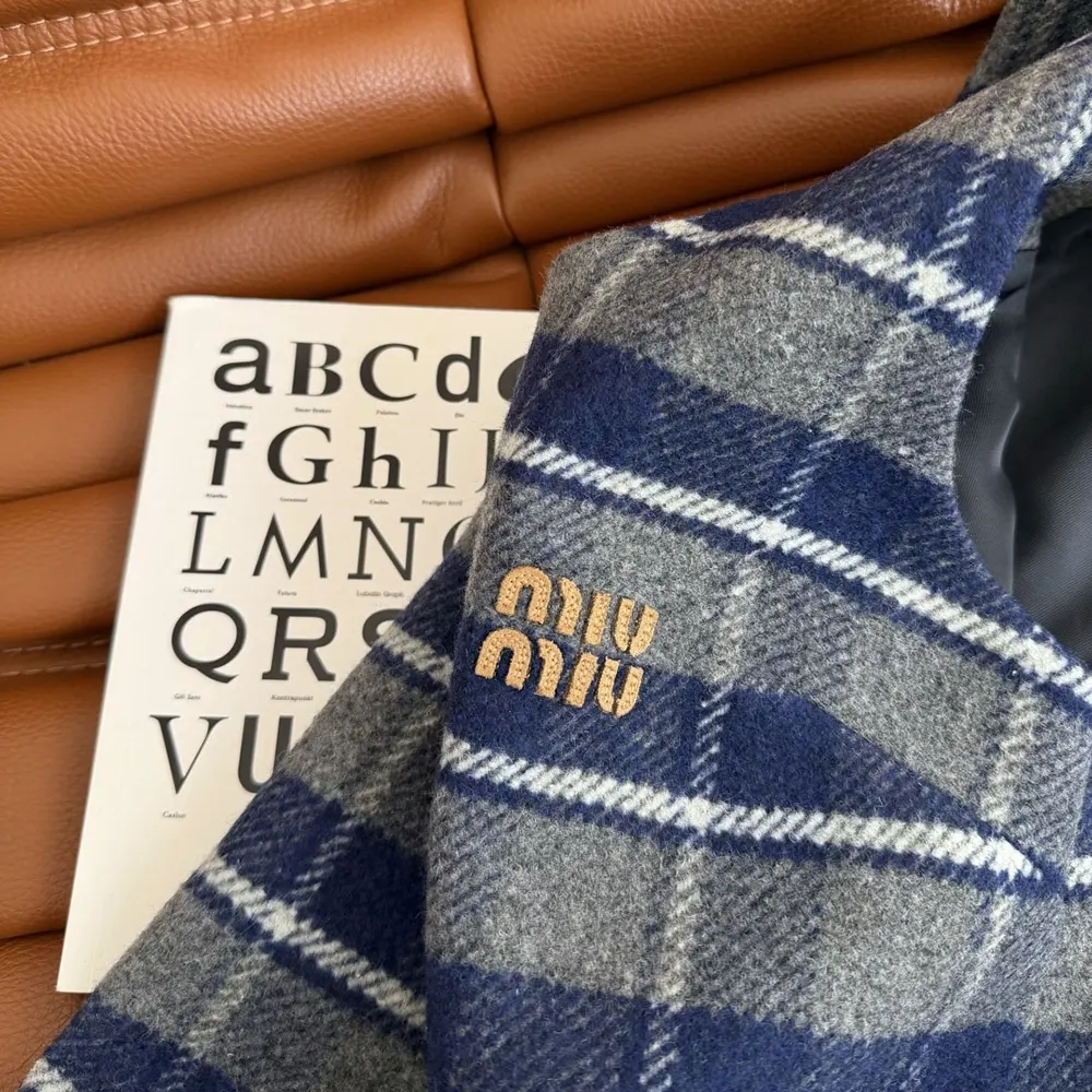 Miu Miu Women Checked Mini-Dress - image 9