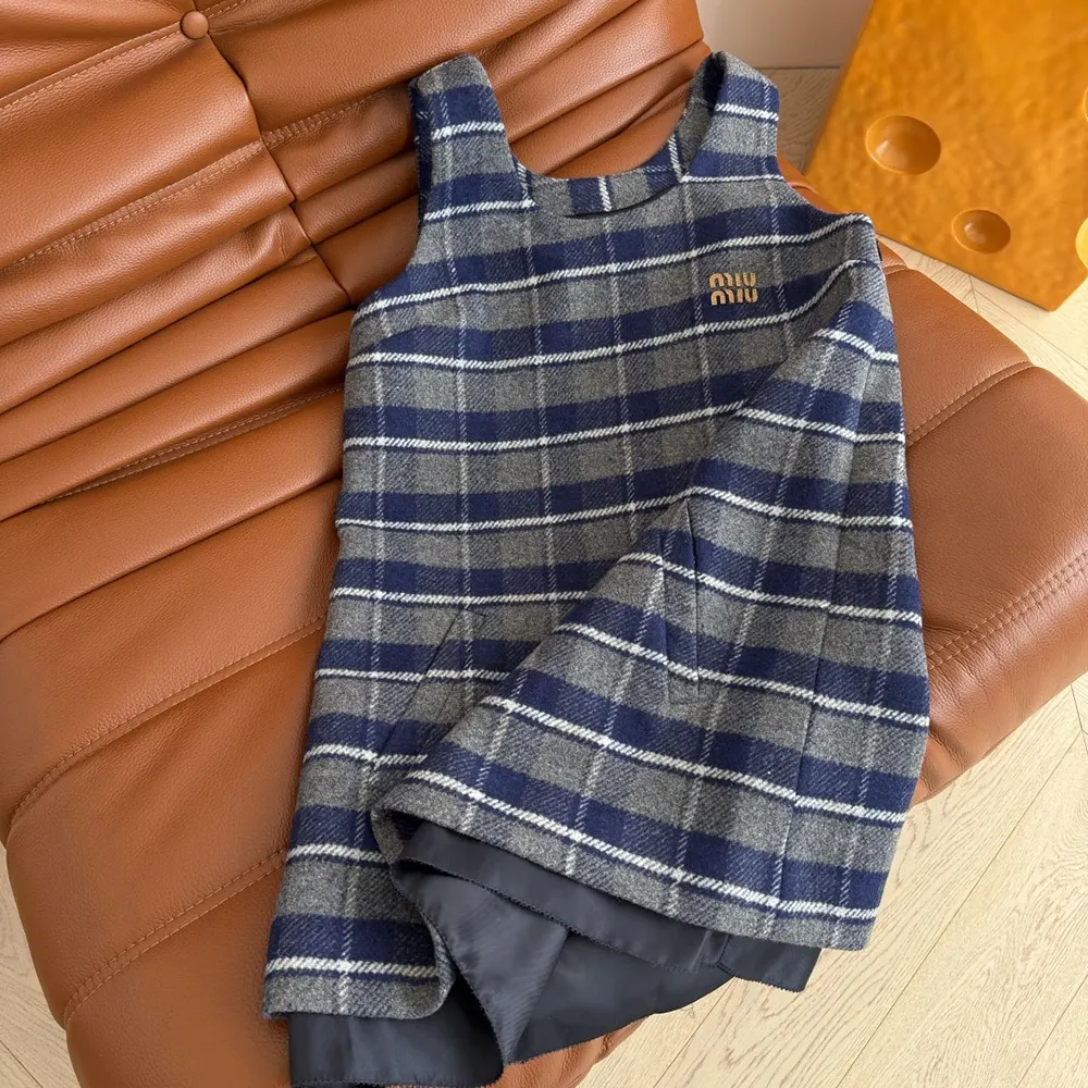 Miu Miu Women Checked Mini-Dress - image 4