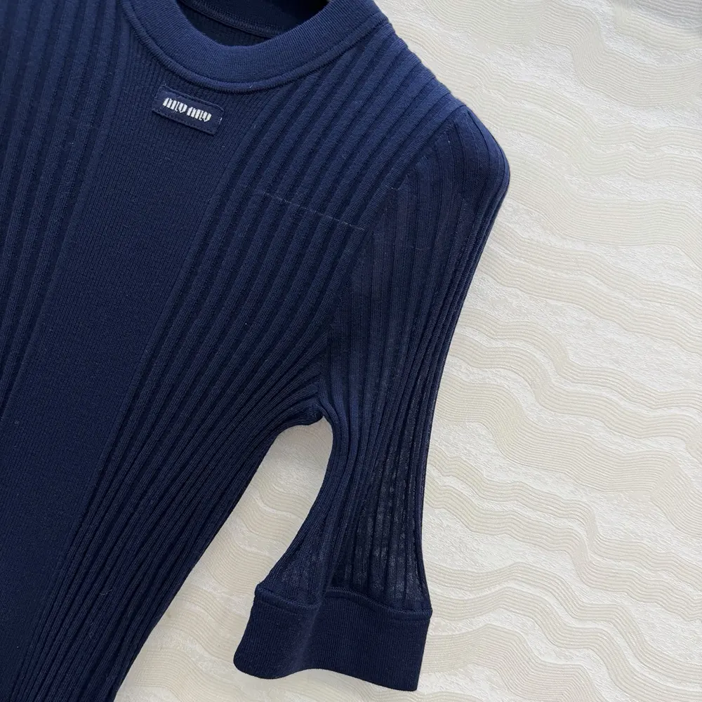 Miu Miu Women Ribbed Knit Wool Sweater - image 5
