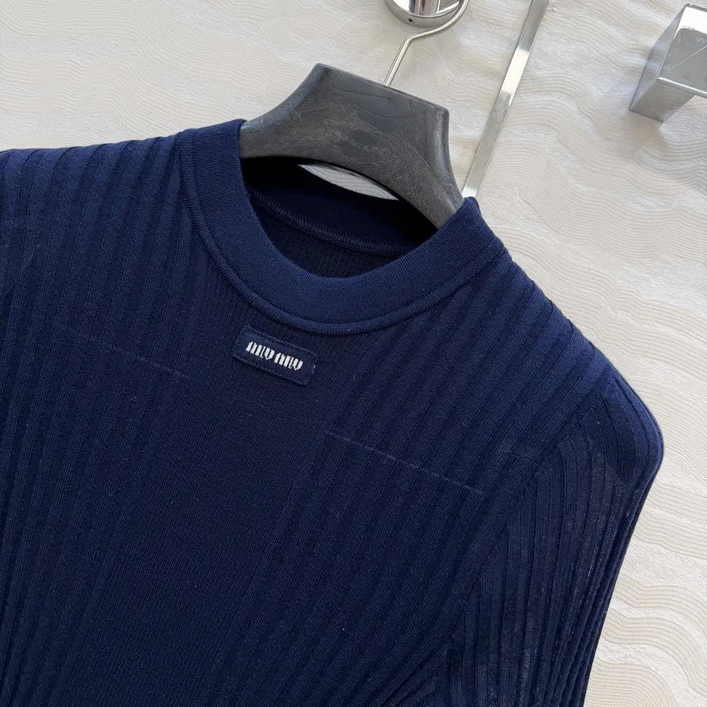 Miu Miu Women Ribbed Knit Wool Sweater - image 6