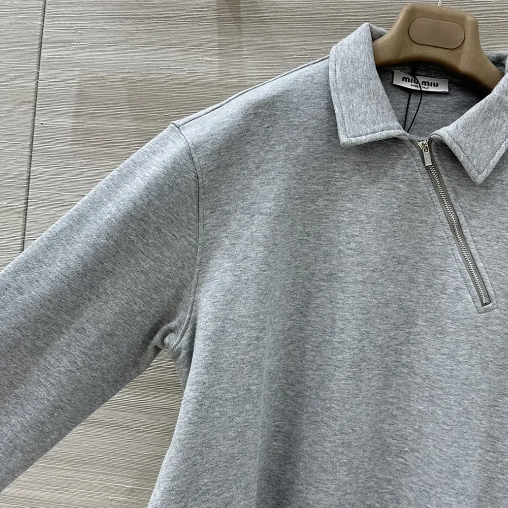 Miu Miu Women Zippered Cotton Fleece Jacket - image 5