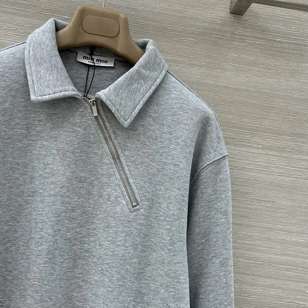 Miu Miu Women Zippered Cotton Fleece Jacket - image 6