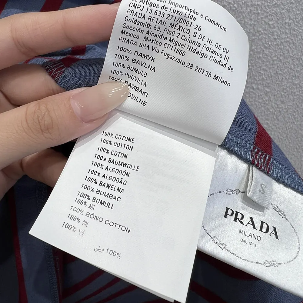 Prada Women Oversized Striped Jersey T-Shirt - image 10