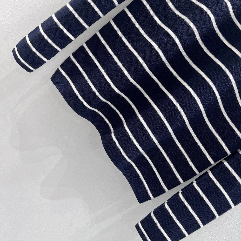 Prada Men Striped Wool Turtleneck Sweater-Black - image 7
