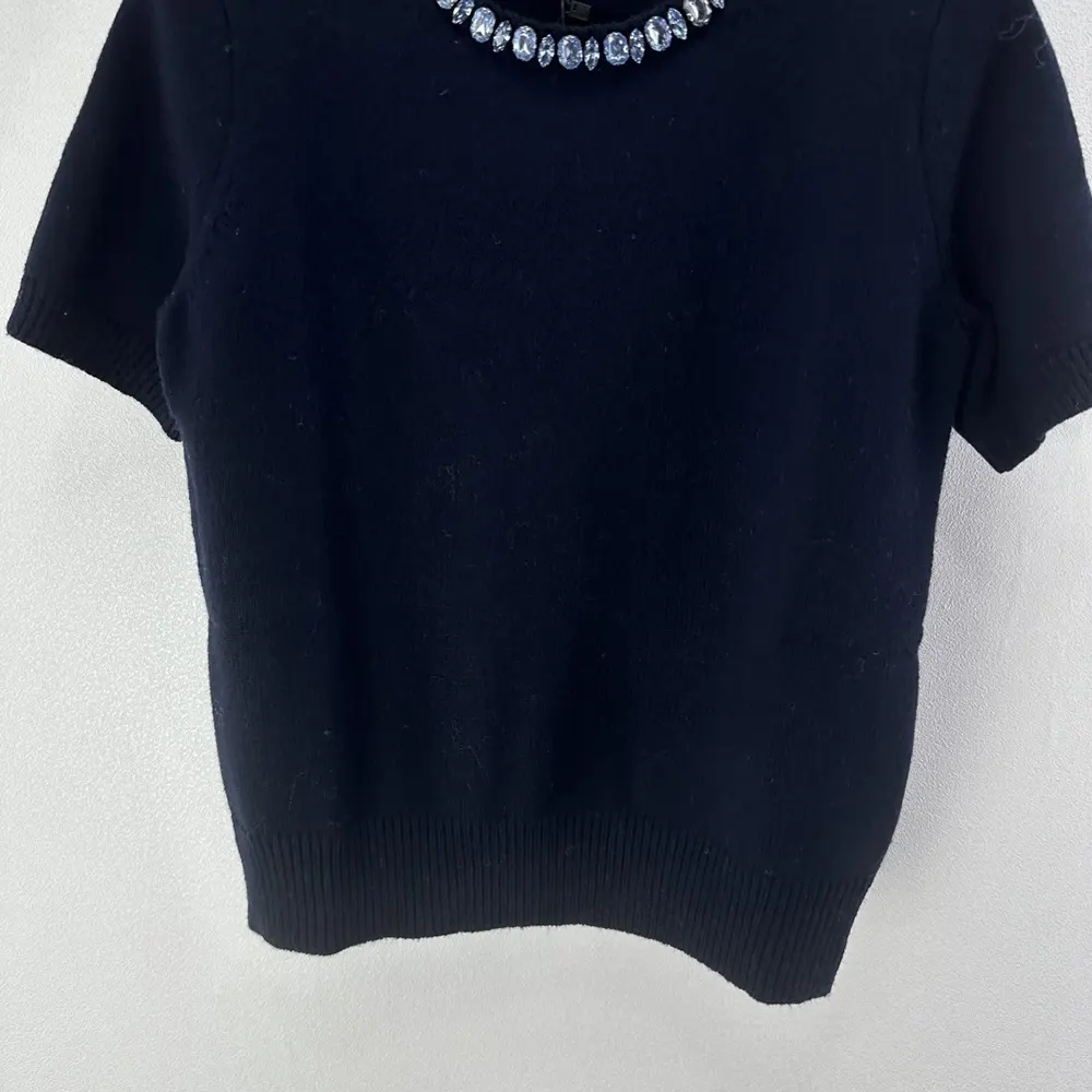 Prada Women Wool And Cashmere Crew-Neck Sweater-Navy - image 9