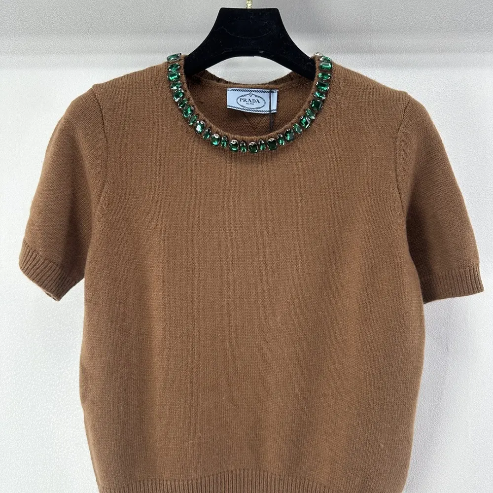Prada Women Wool And Cashmere Crew-Neck Sweater - image 7