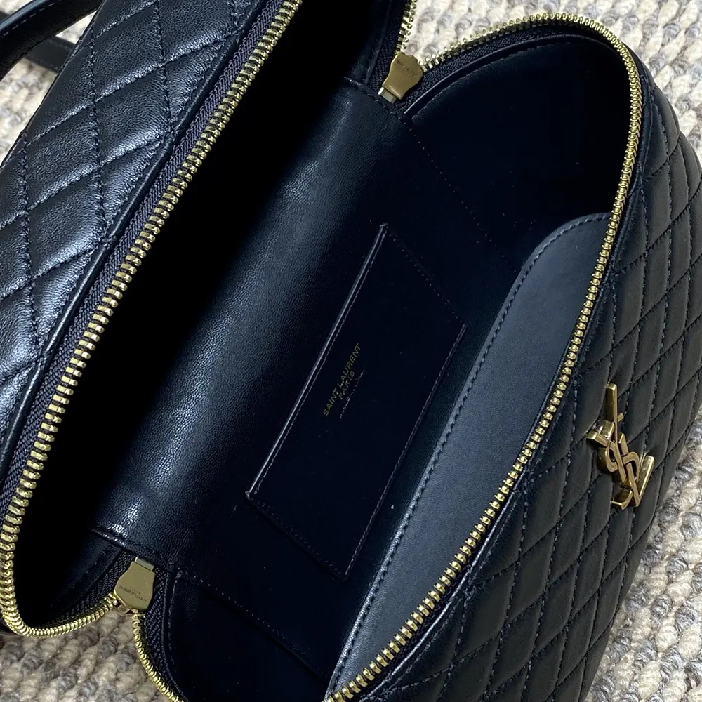 Saint Laurent YSL Women Gaby Large Vanity Bag In Lambskin-Black - image 7