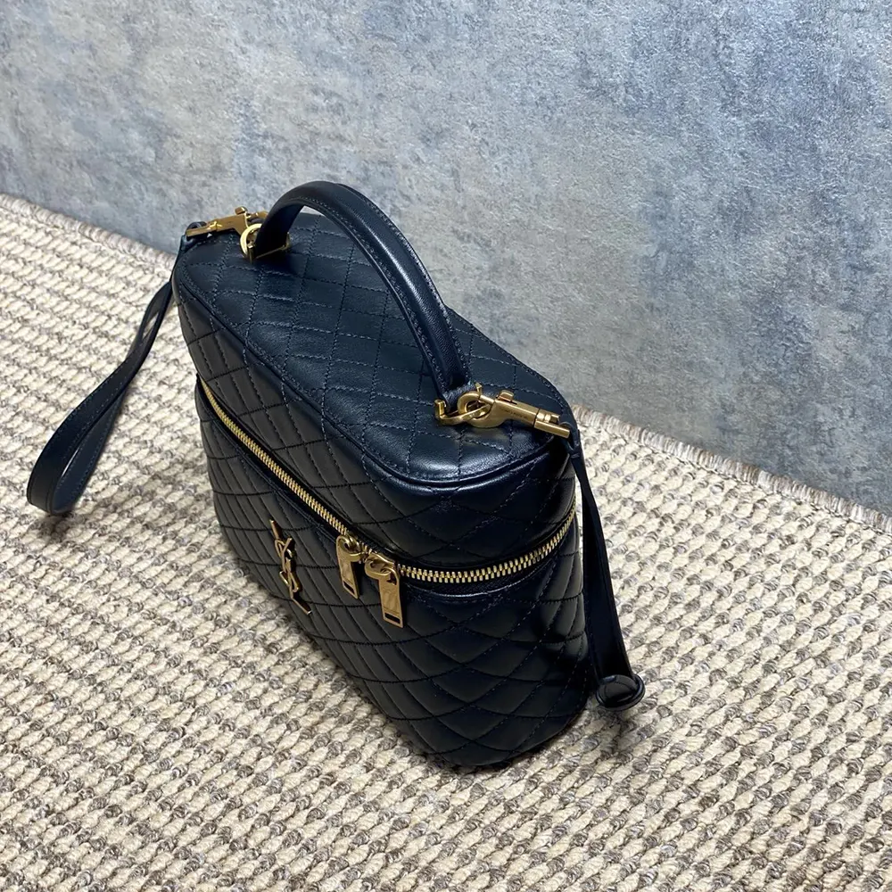 Saint Laurent YSL Women Gaby Large Vanity Bag In Lambskin-Black - image 6