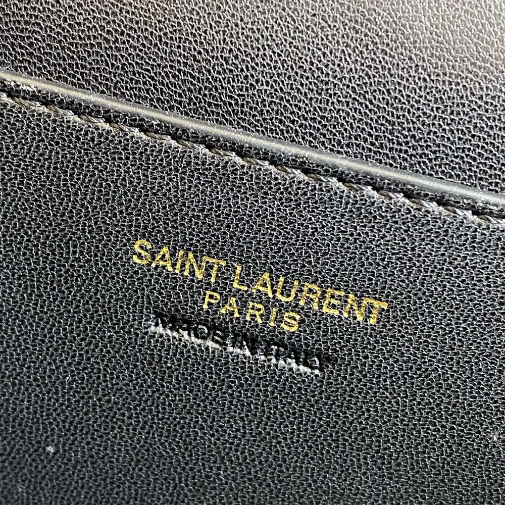 Saint Laurent YSL Women Gaby Large Vanity Bag In Lambskin-Maroon - image 10