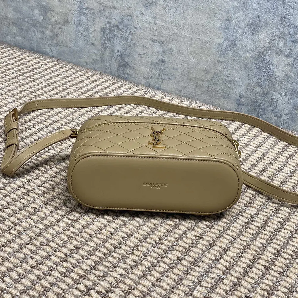 Saint Laurent YSL Women Gaby Vanity Bag In Lambskin-Beige - image 5