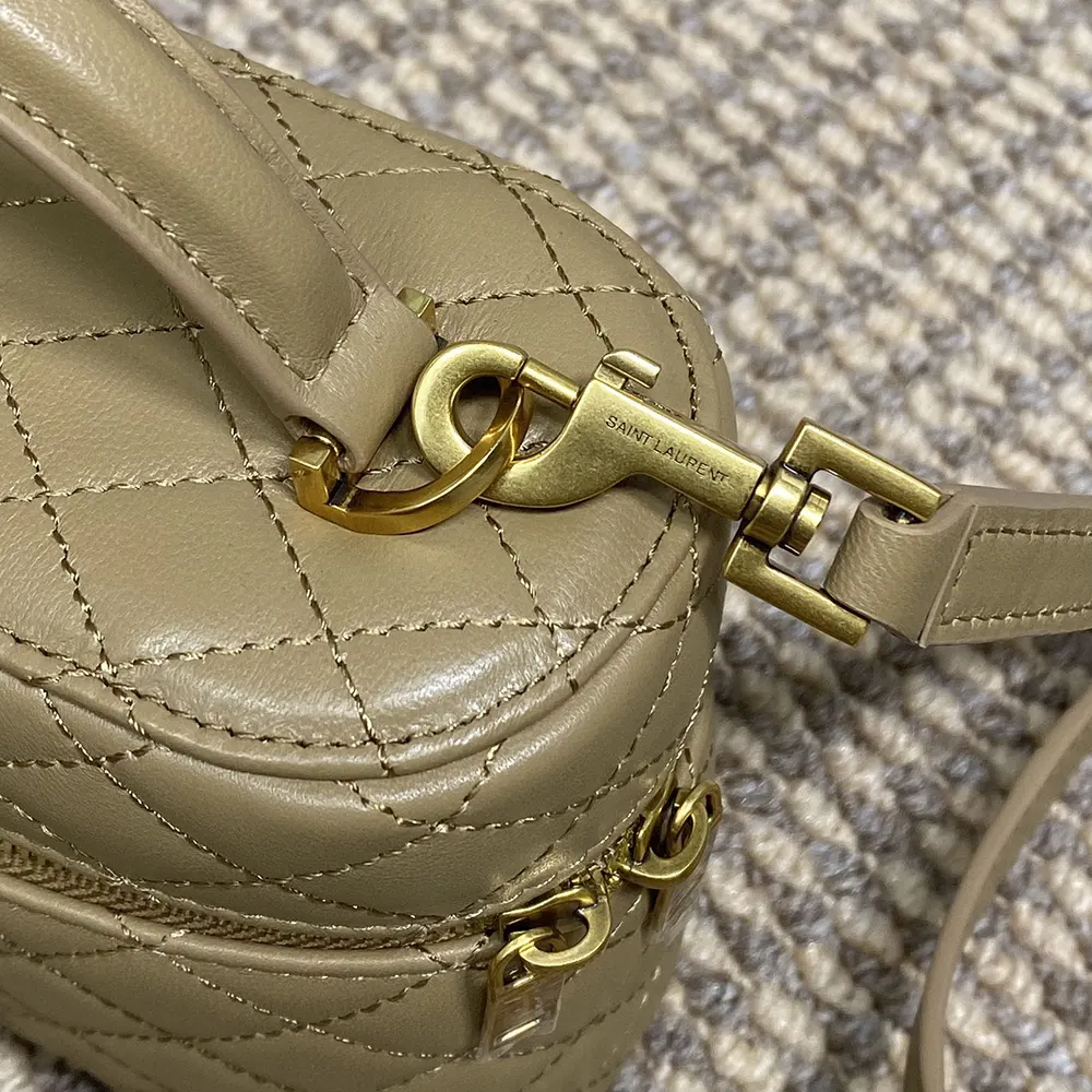 Saint Laurent YSL Women Gaby Vanity Bag In Lambskin-Beige - image 7