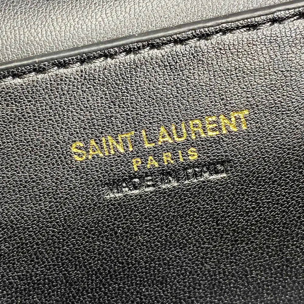 Saint Laurent YSL Women Gaby Vanity Bag In Lambskin-Maroon - image 10