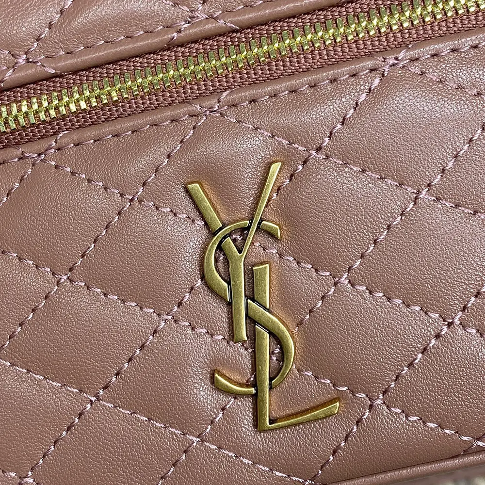 Saint Laurent YSL Women Gaby Vanity Bag In Lambskin-Pink - image 8