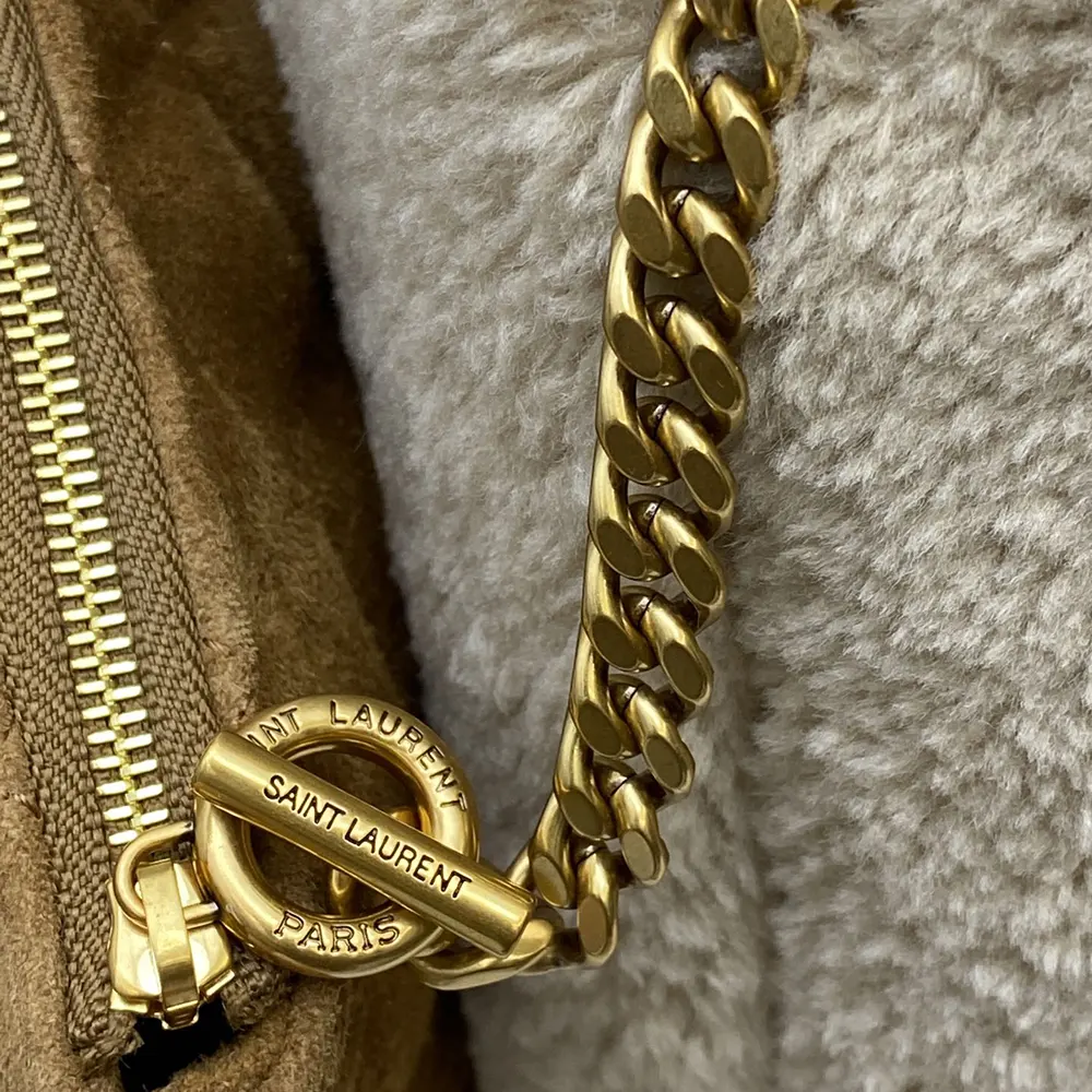 Saint Laurent YSL Women Icare In Shearling-White - image 7