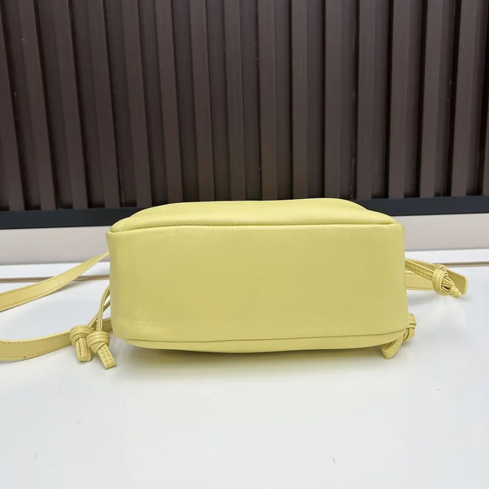 Saint Laurent YSL Women Jamie Mini Shoulder Pouch In Lambskin-Yellow - image 6