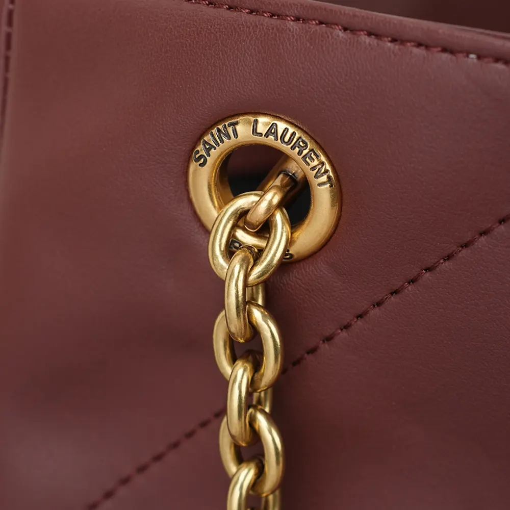 Saint Laurent YSL Women Jamie Shopping In Lambskin-Red - image 6
