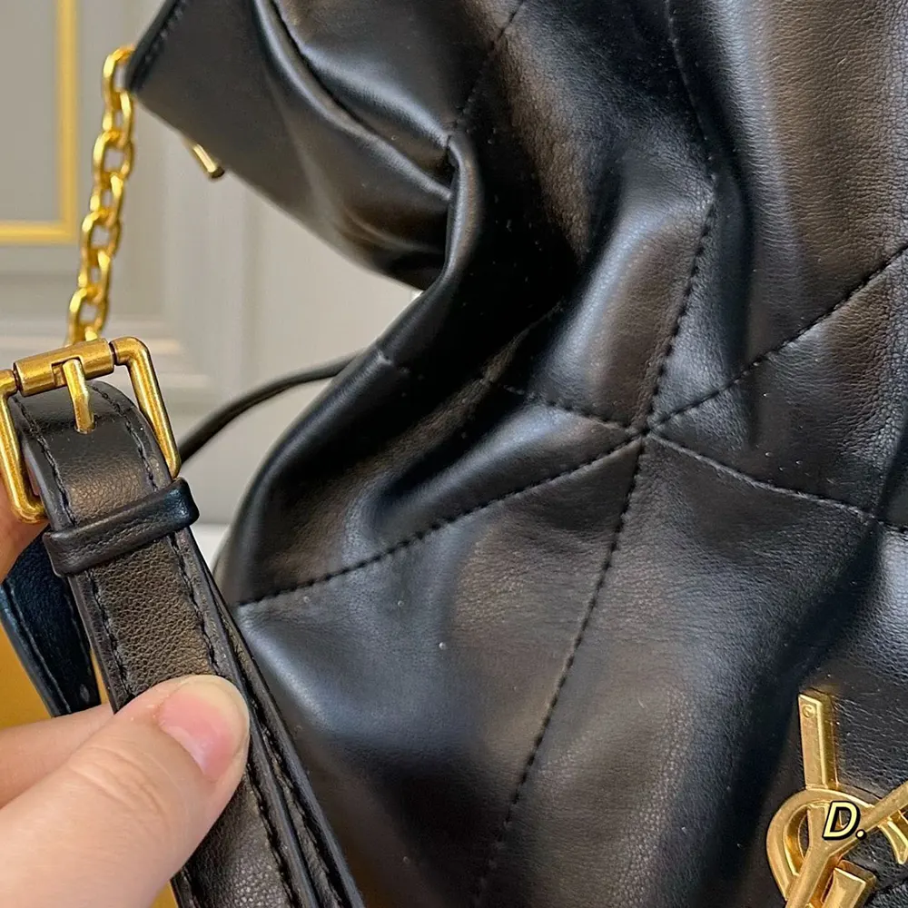 Saint Laurent YSL Women Jamie Shopping Small in Lambskin-Black - image 9