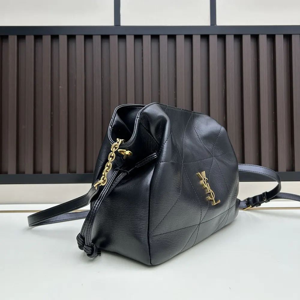 Saint Laurent YSL Women Jamie Shoulder Pouch in Lambskin-Black - image 5