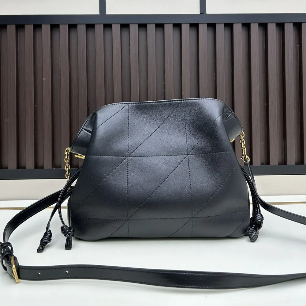 Saint Laurent YSL Women Jamie Shoulder Pouch in Lambskin-Black - image 4