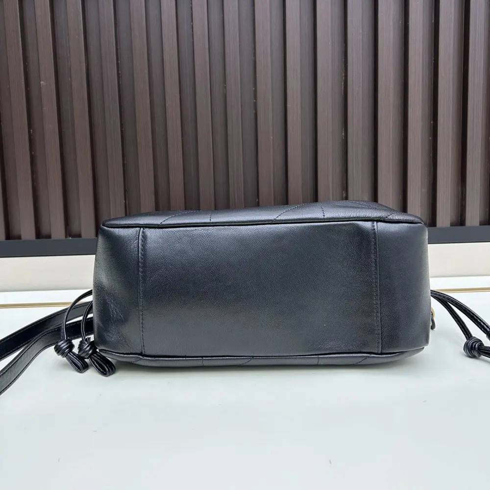 Saint Laurent YSL Women Jamie Shoulder Pouch in Lambskin-Black - image 6