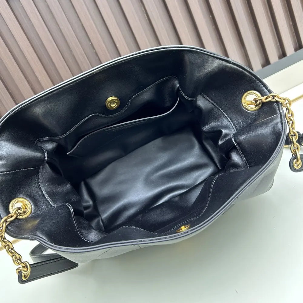 Saint Laurent YSL Women Jamie Shoulder Pouch in Lambskin-Black - image 8