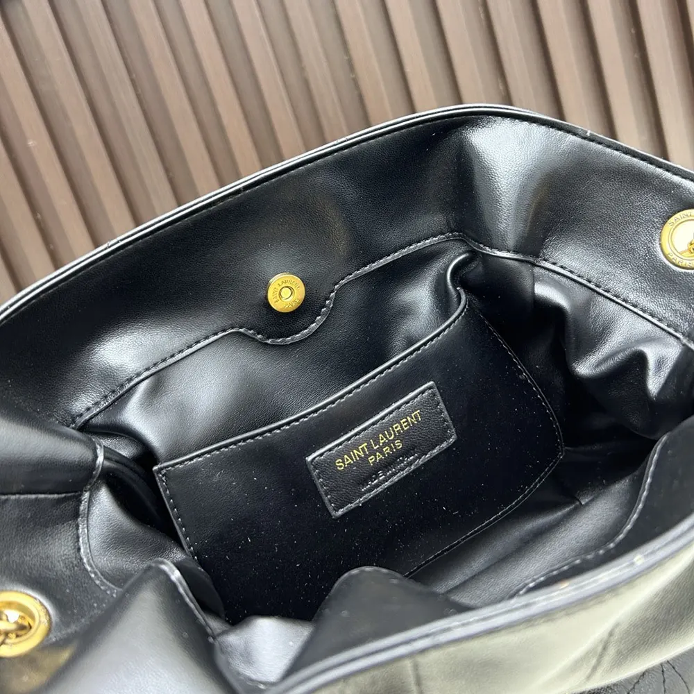 Saint Laurent YSL Women Jamie Shoulder Pouch in Lambskin-Black - image 9