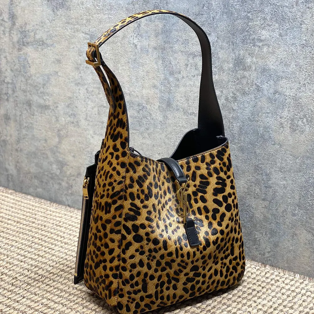 Saint Laurent YSL Women Le 5 À 7 Supple Small In Pony Hair Leather - image 4