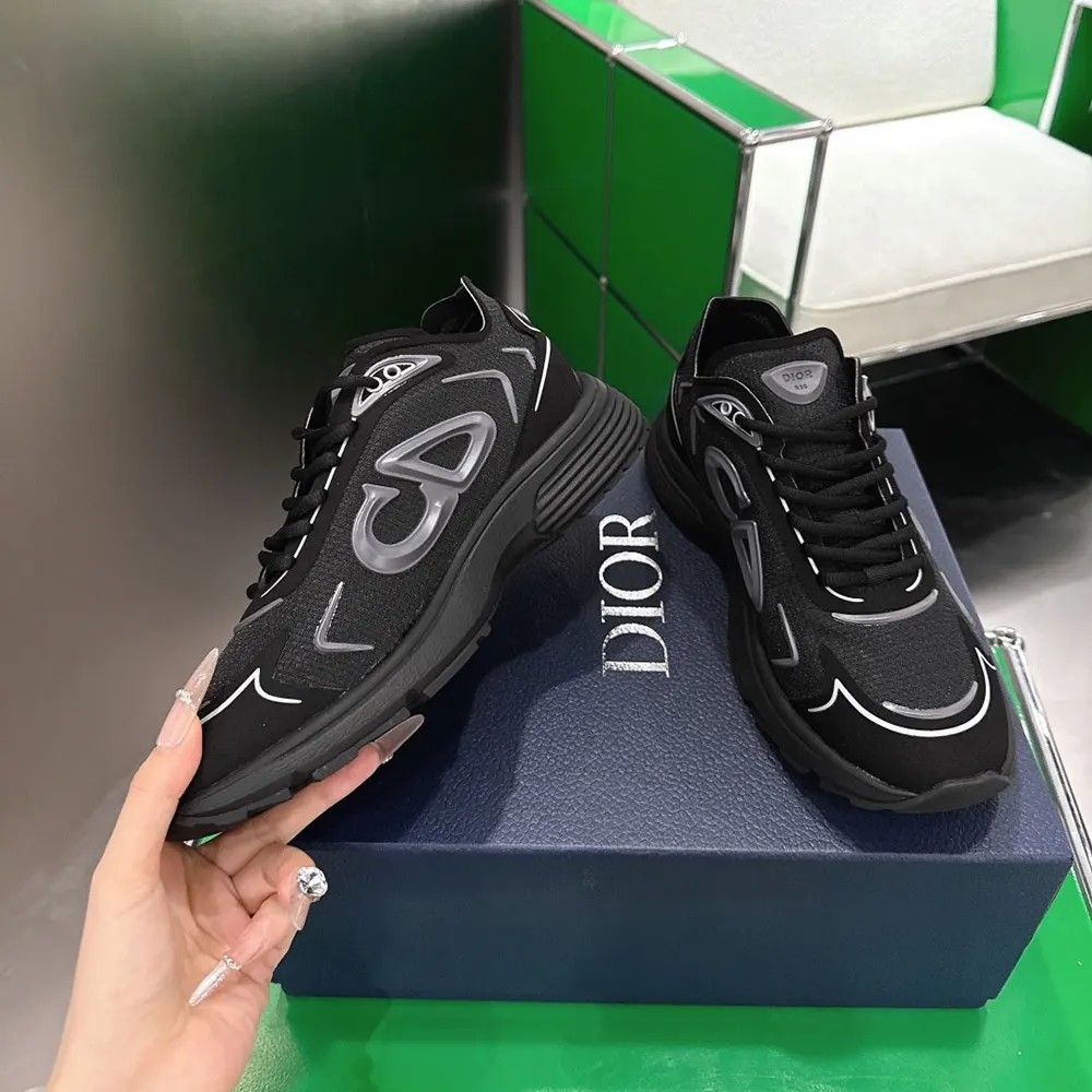 Dior Unisex B30 Countdown Tech Sneaker Black Semi-Transparent N3O Nylon - image 5