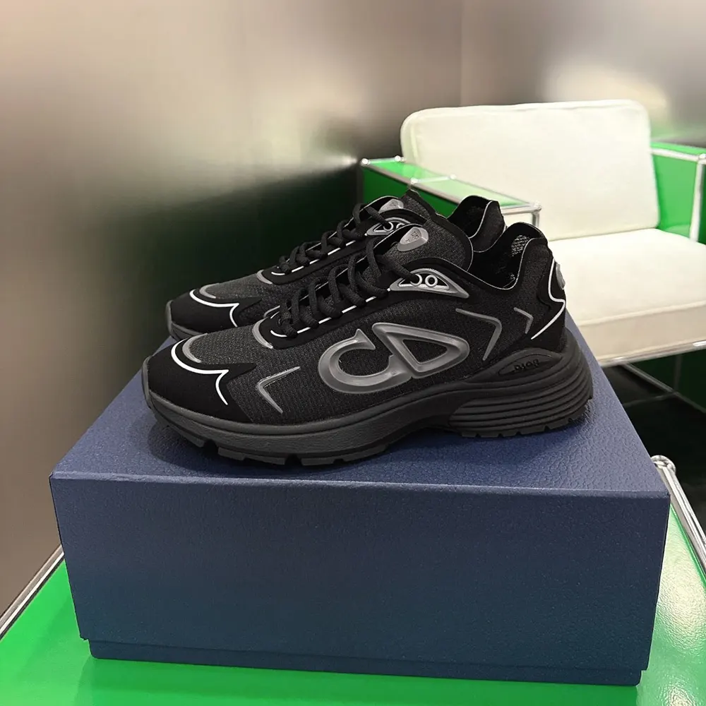 Dior Unisex B30 Countdown Tech Sneaker Black Semi-Transparent N3O Nylon - image 4
