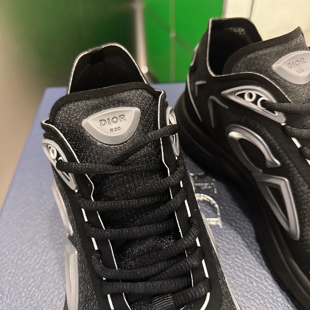 Dior Unisex B30 Countdown Tech Sneaker Black Semi-Transparent N3O Nylon - image 8