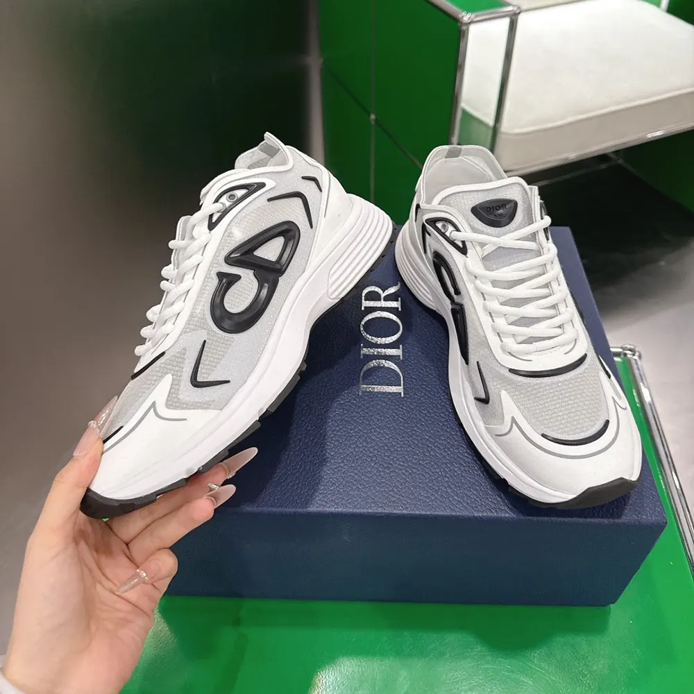 Dior Unisex B30 Countdown Tech Sneaker White Semi-Transparent N3O Nylon - image 4