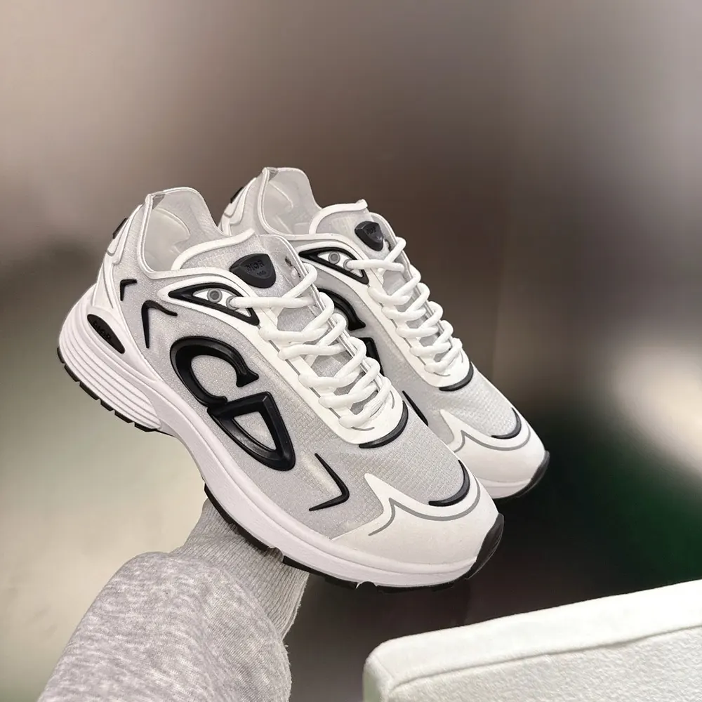 Dior Unisex B30 Countdown Tech Sneaker White Semi-Transparent N3O Nylon - image 5