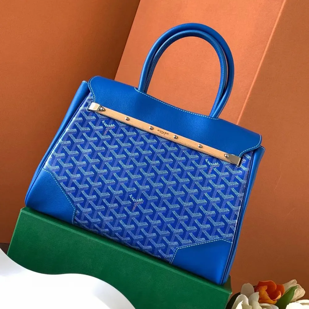 Goyard Women Saïgon Tote Bag-Sky Blue - image 4