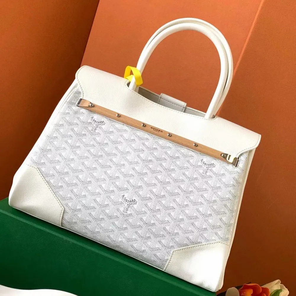 Goyard Women Saïgon Tote Bag-White - image 4