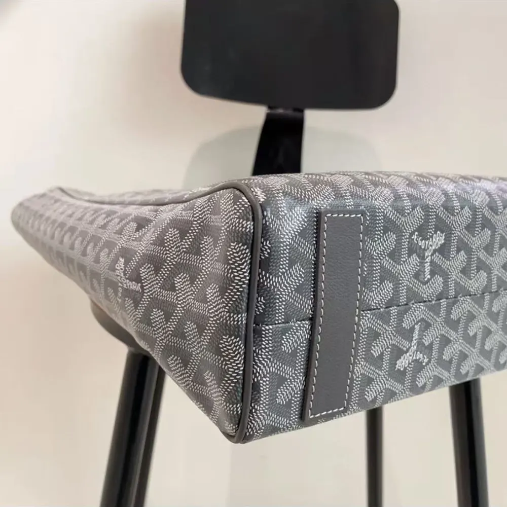 Goyard Unisex Voltaire Tote Bag in Goyardine Canvas & Chevroches Calfskin-Gray - image 6