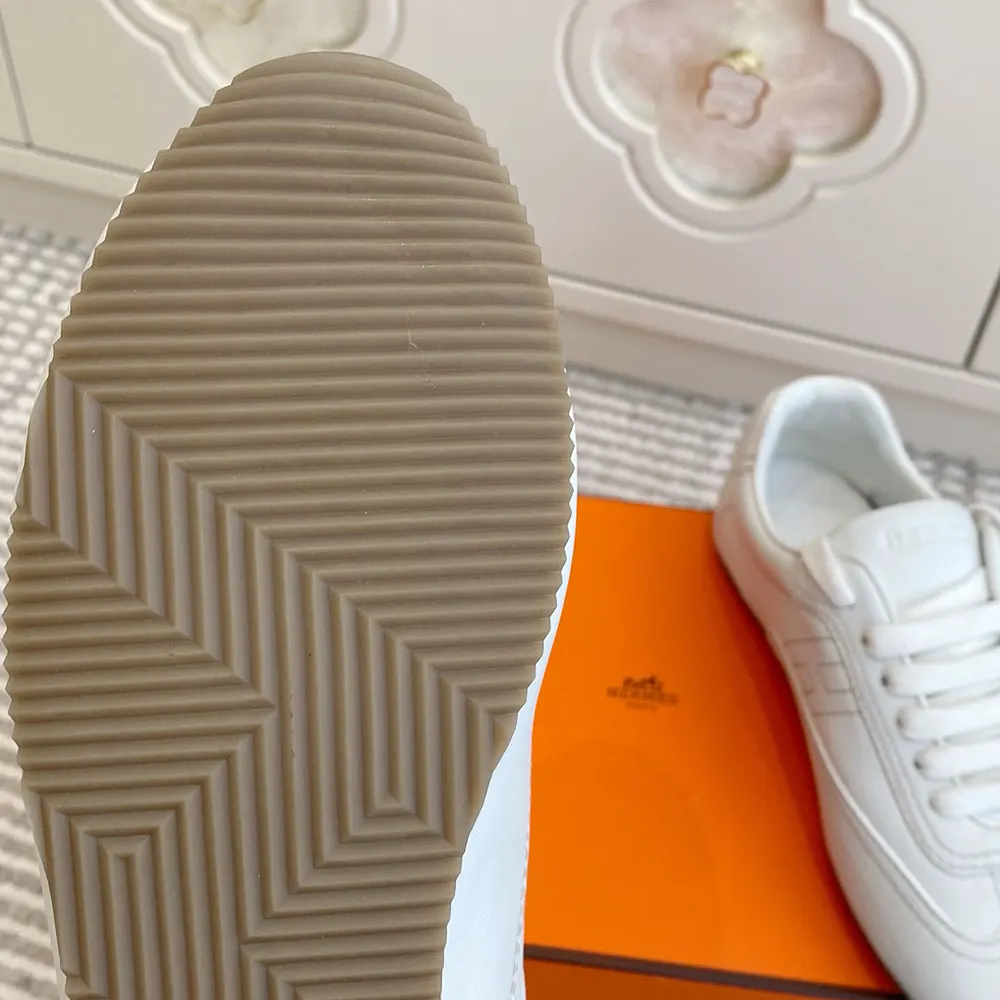 Hermes Unisex Master sneaker in Supple Calfskin-White - image 10