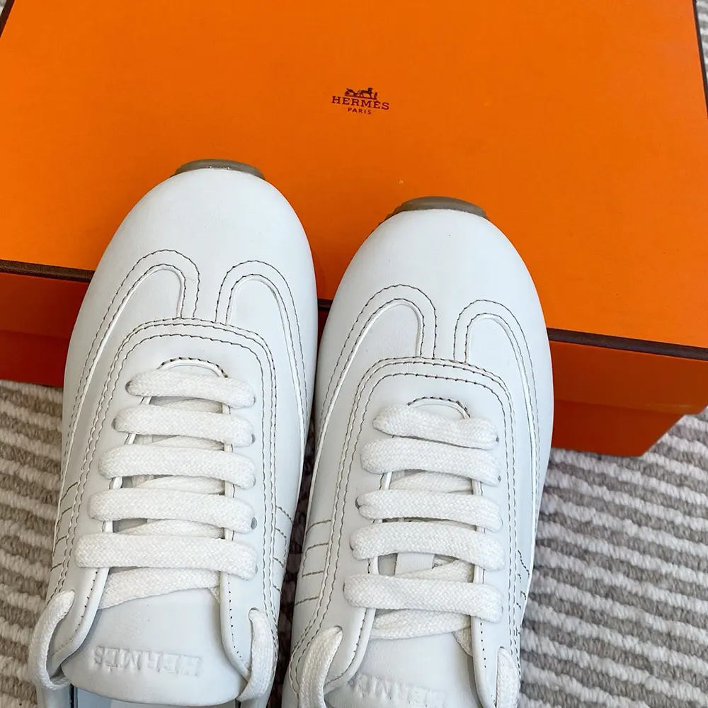 Hermes Unisex Master sneaker in Supple Calfskin-White - image 9
