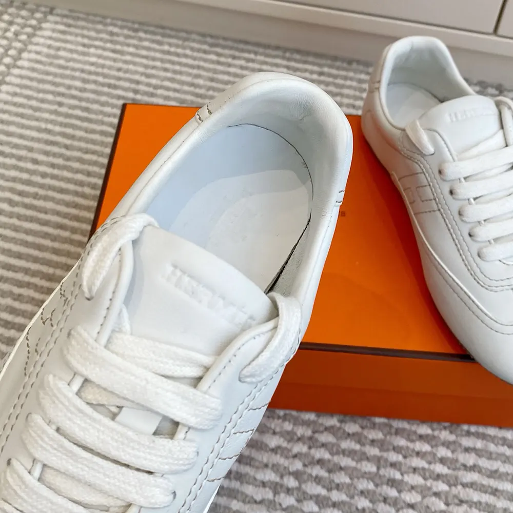 Hermes Unisex Master sneaker in Supple Calfskin-White - image 8