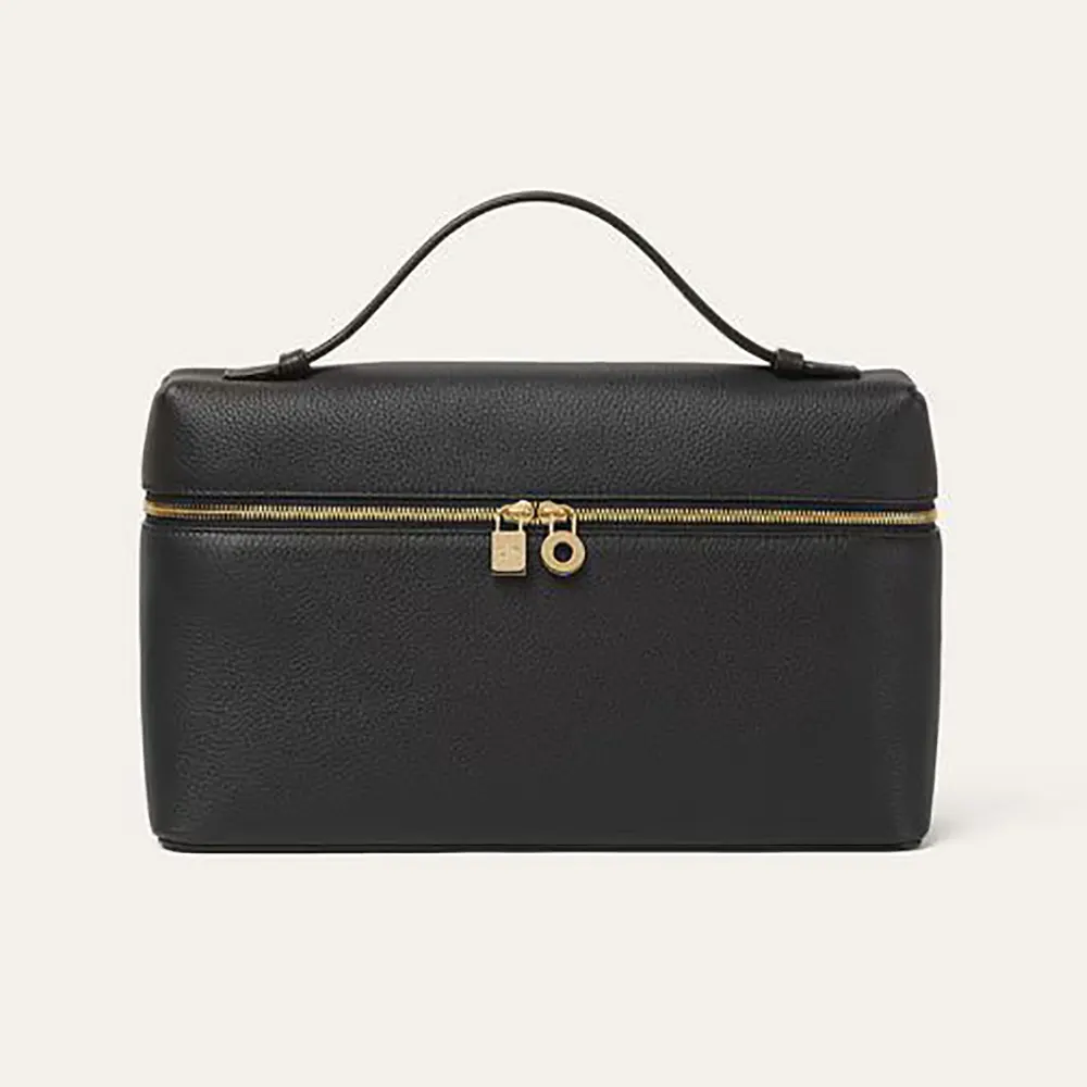 Front view of Loro Piana Women Extra Pocket L27-Black bag