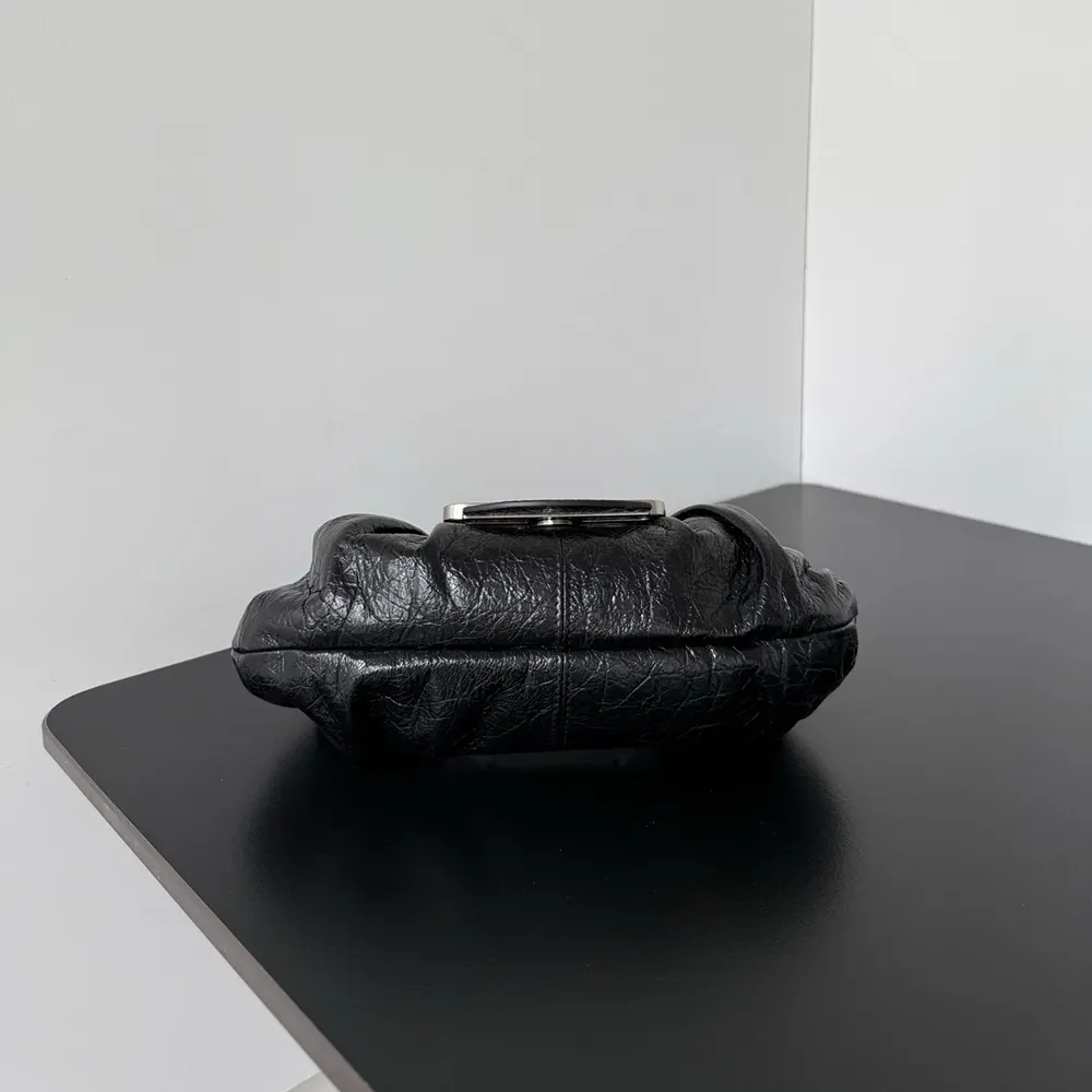 Balenciaga Women Pamela Shoulder Bag Small in Black Arena Lambskin - image 6