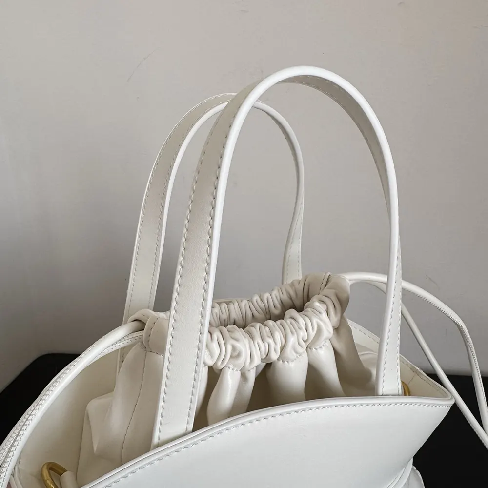 Balmain Women Shuffle Mini Bag In Calfskin Leather-White - image 9