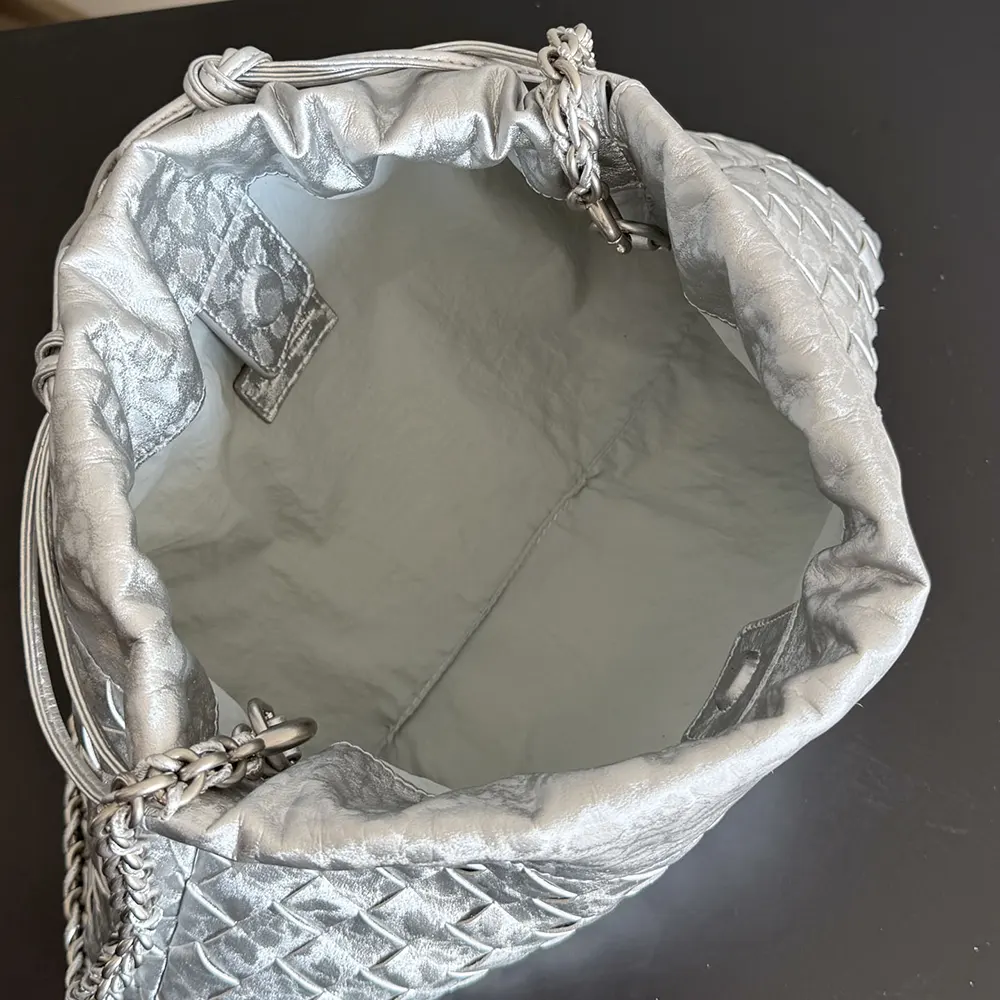 Bottega Veneta Women Dustbag Notte-Silver - image 7