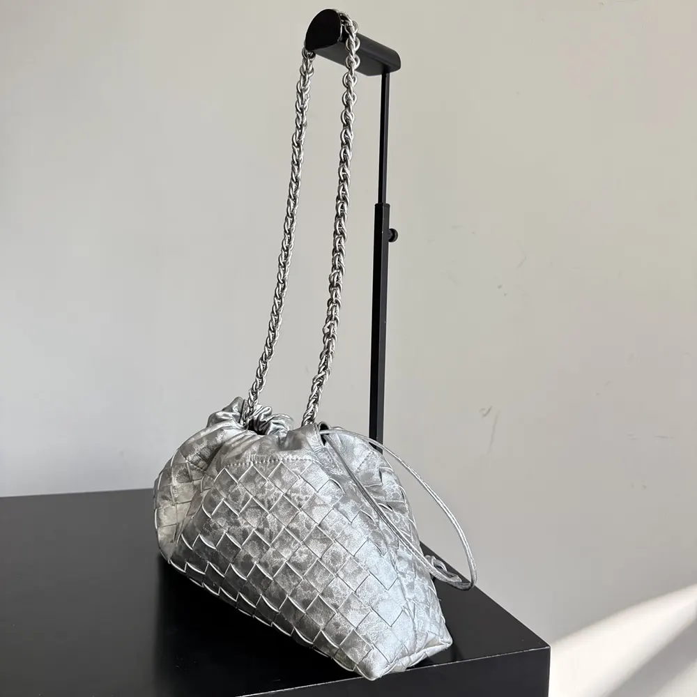 Bottega Veneta Women Dustbag Notte-Silver - image 4