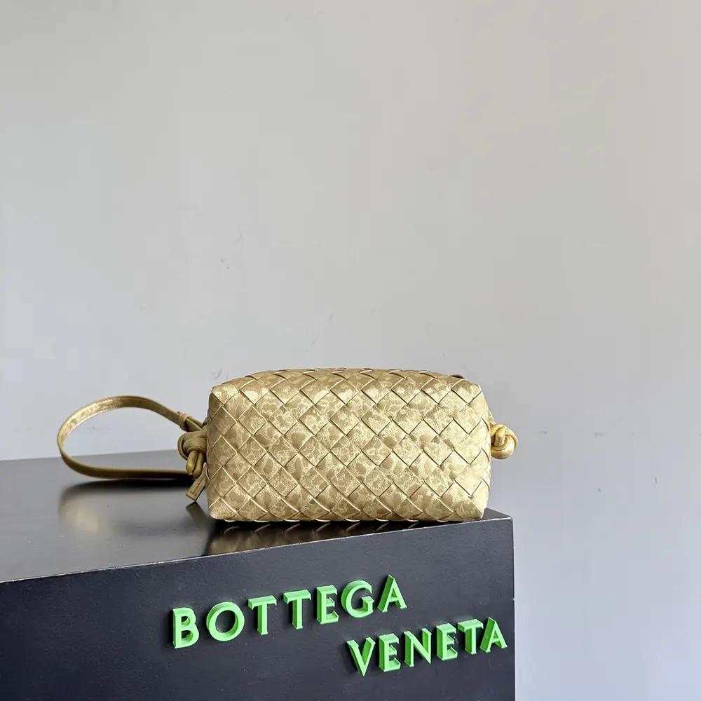 Bottega Veneta Women Loop Top Handle-Gold - image 4
