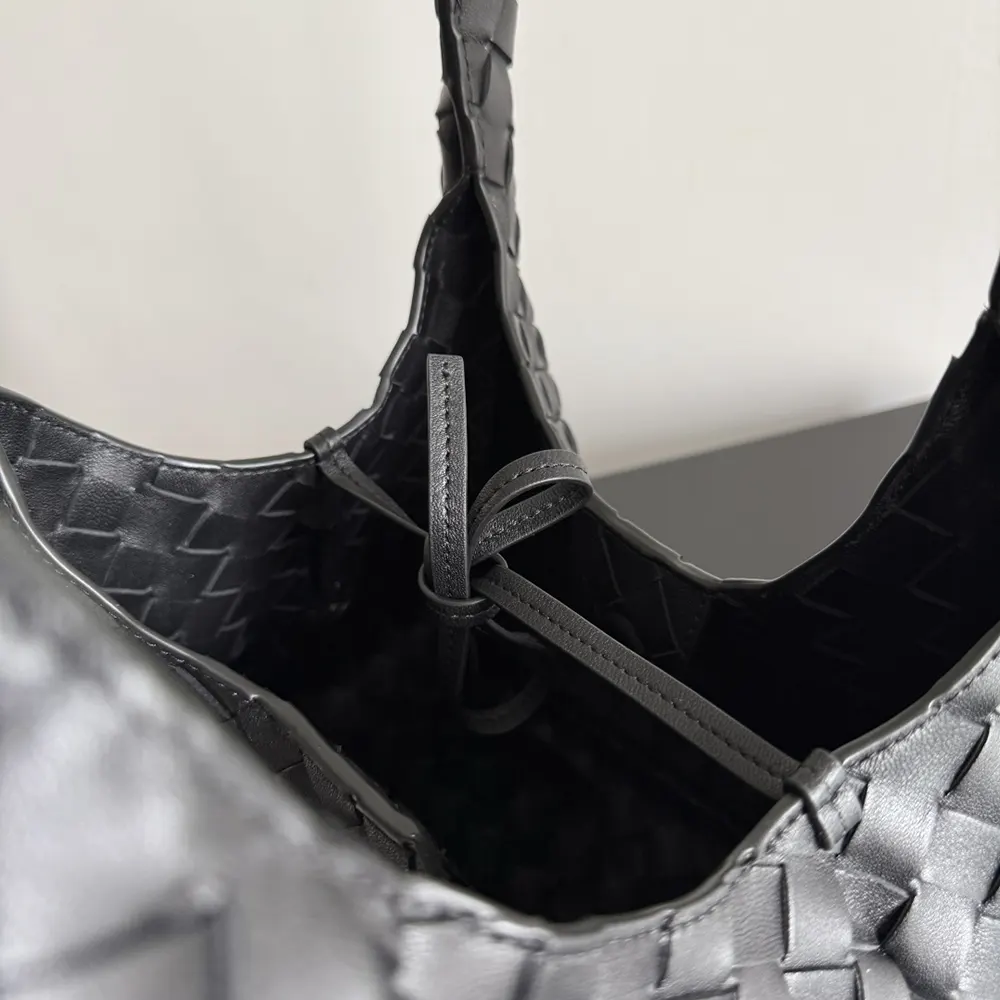 Bottega Veneta Women Small Campana-Black - image 6