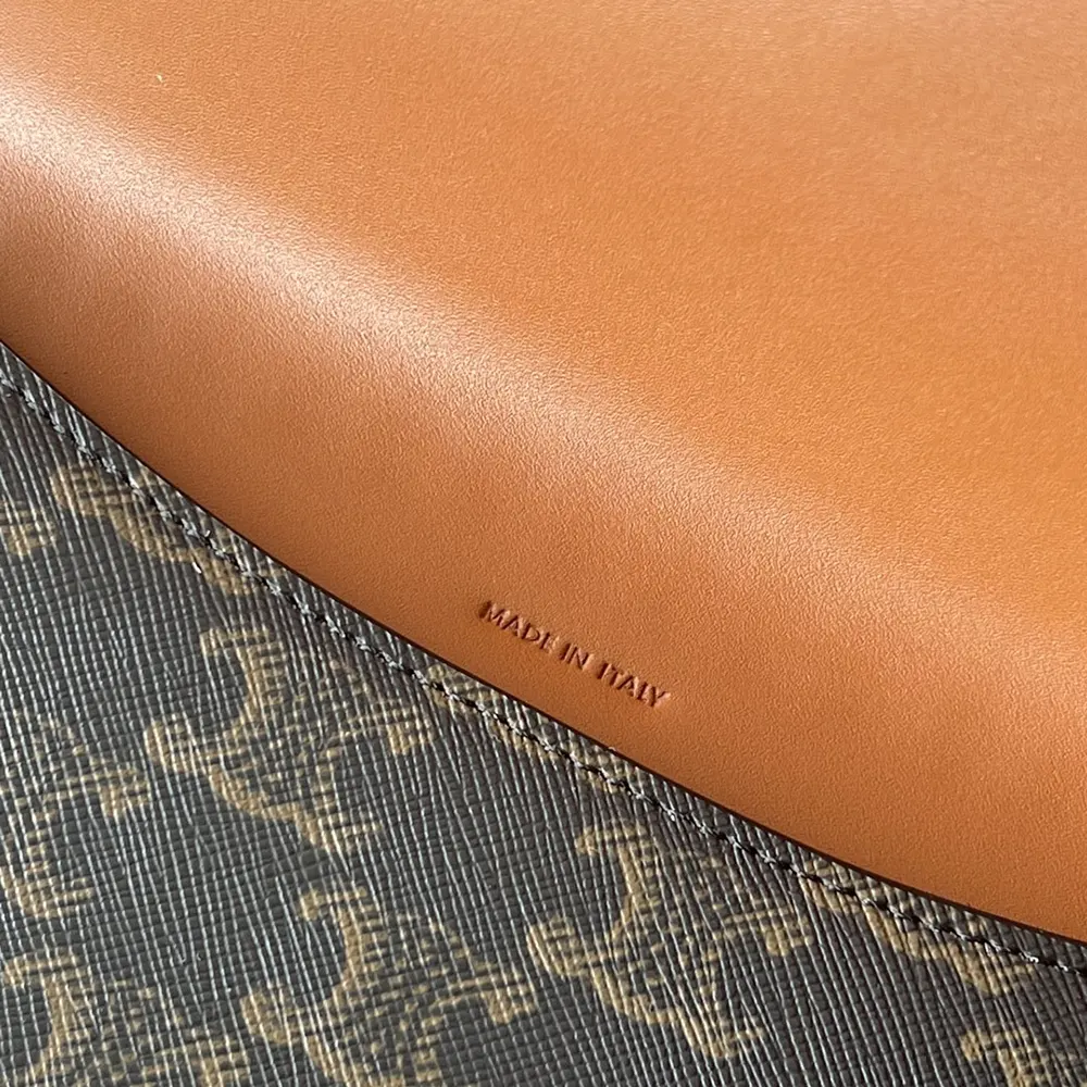 Celine Women Duo Wallet on Strap in Triomphe Canvas and Calfskin - image 8