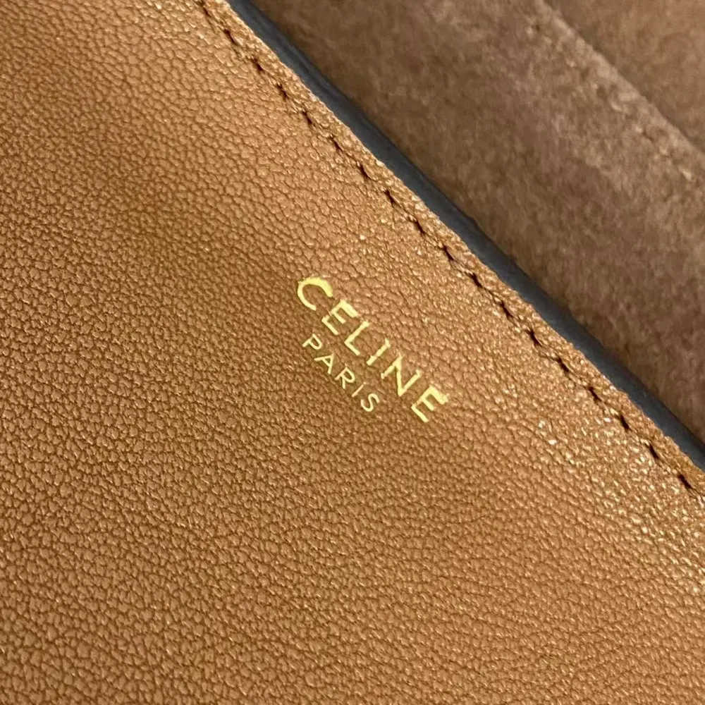 Celine Women Halfmoon Soft Triomphe Bag in Supple Shiny Lambskin-Brown - image 7